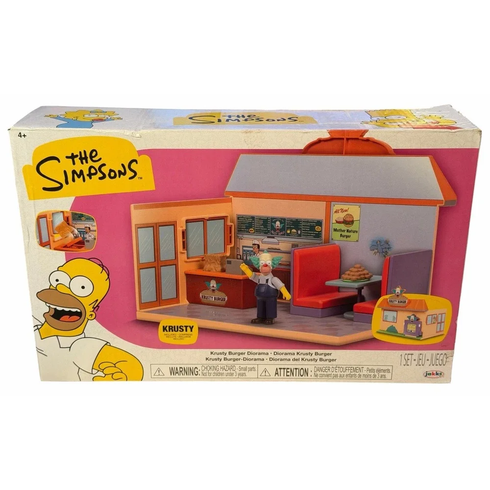 The Simpsons Family Bart Lisa Homer Multipack & Krusty Burger Diorama Sets